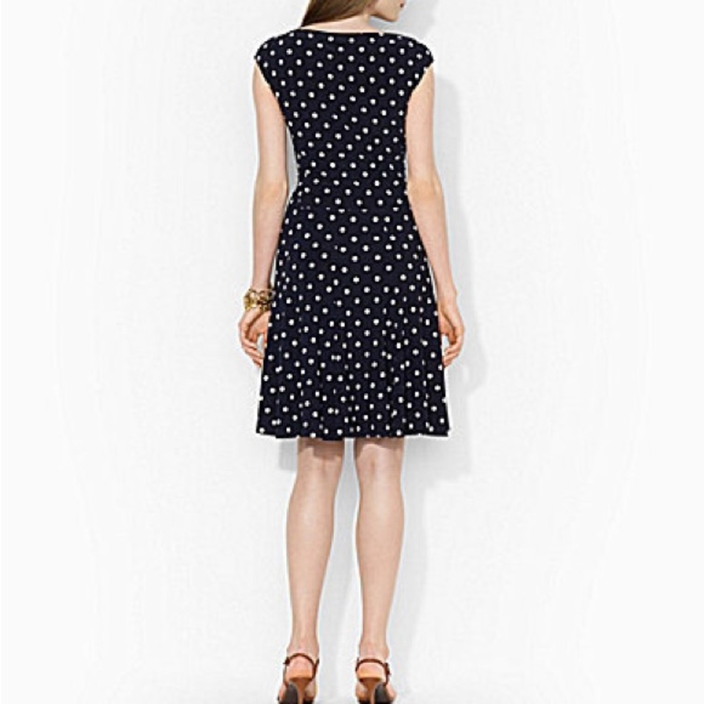 Lauren Ralph Lauren Polka Dot Dress Size 10 - Picture 12 of 13